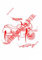 KAROSSERIE / AUFKLEBER für Triumph TROPHY
