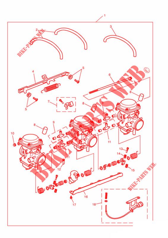 VERGASER – 3 ZYLINDER   ALLE AUSSER US CAL VON MOTORNUMMER 55881 für Triumph TROPHY